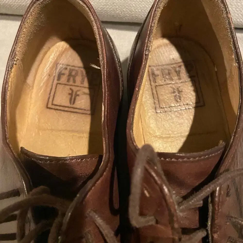 Frye Dark Brown Leather Oxfords